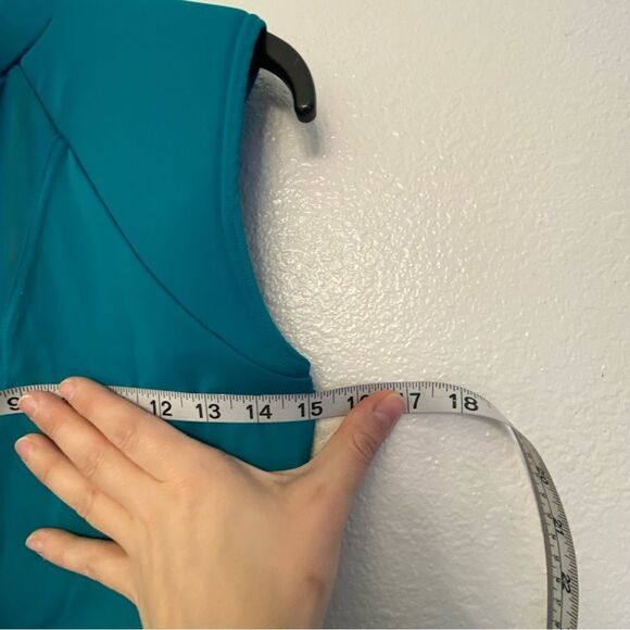 WEISSMAN Dance Costume ICON MT12258 teal blue unitard XLC-Extra large child - Picture 7 of 9